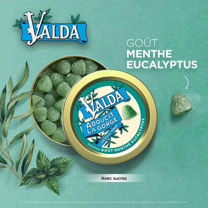 Valda Gommes Menthe Eucalyptus 140g – Image 4