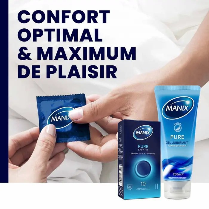 Manix Pure Easy Fit Préservatifs Protection & Confort 10 unités – Image 2