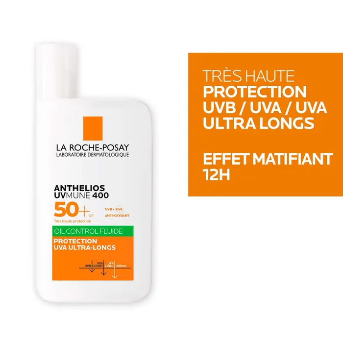 La Roche-Posay Anthelios Anthelios fluide oil control uvmune 400 avec parfum spf50+ 50ml – Image 5