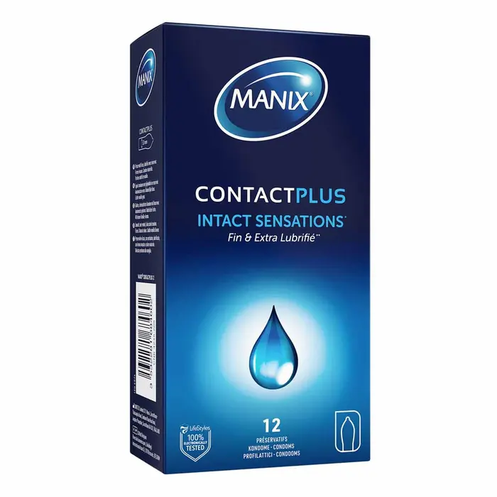 Manix Contact Plus Préservatifs Finesse et Extra Lubrification 12 unités – Image 7