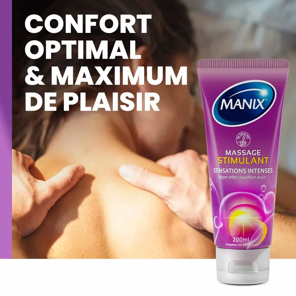 Manix Massage Gel De Massage Stimulant Sensations Intenses 200 ml – Image 2