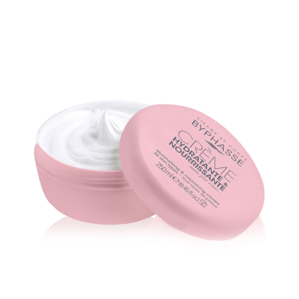 BYPHASSE Crème Hydratante et Nourrissante Mon Pot Rose 250 ml