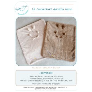 La couverture doudou lapin – format papier