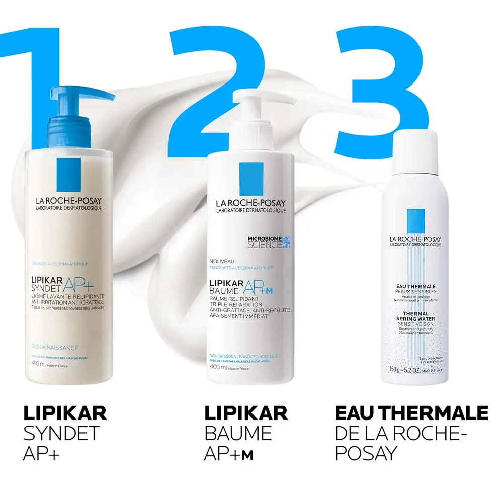 La Roche-Posay Lipikar AP+M Baume Relipidant triple réparation Peaux A Tendance Eczema Atopique 400ml – Image 2