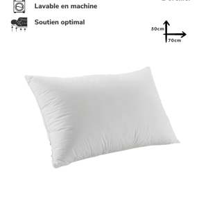 Oreiller Orthopédique Top Qualité Lavable 70x50cm