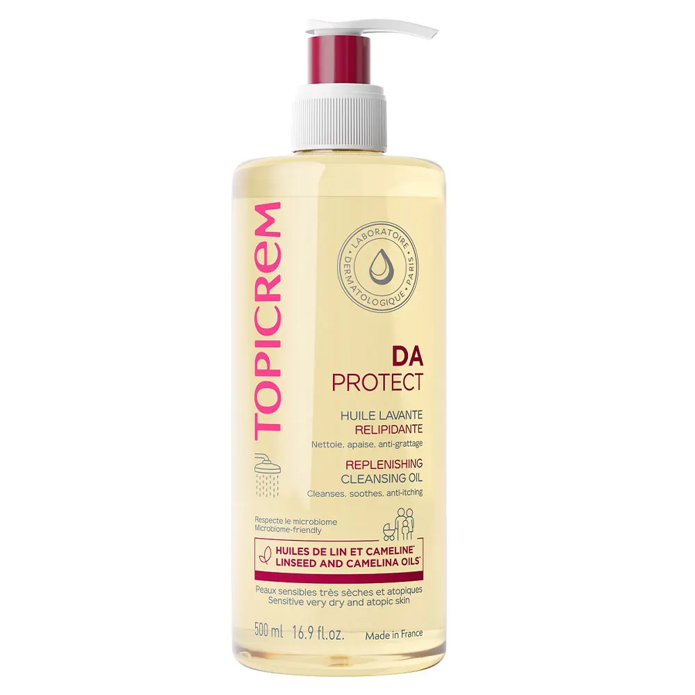 Topicrem Da Protect Huile Lavante Relipidante peaux sensibles très sèches et atopiques 500ml