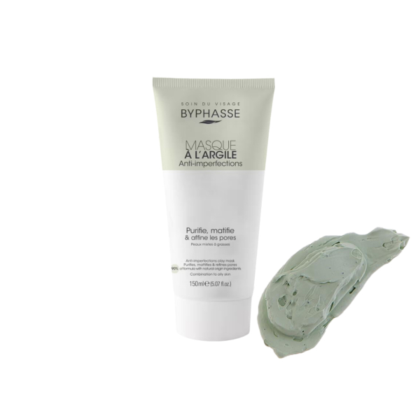 BYPHASSE Masque à l’Argile Anti-imperfections Peaux Mixtes à Grasses 150 ml – Image 2